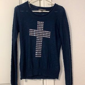 Navy cross shirt